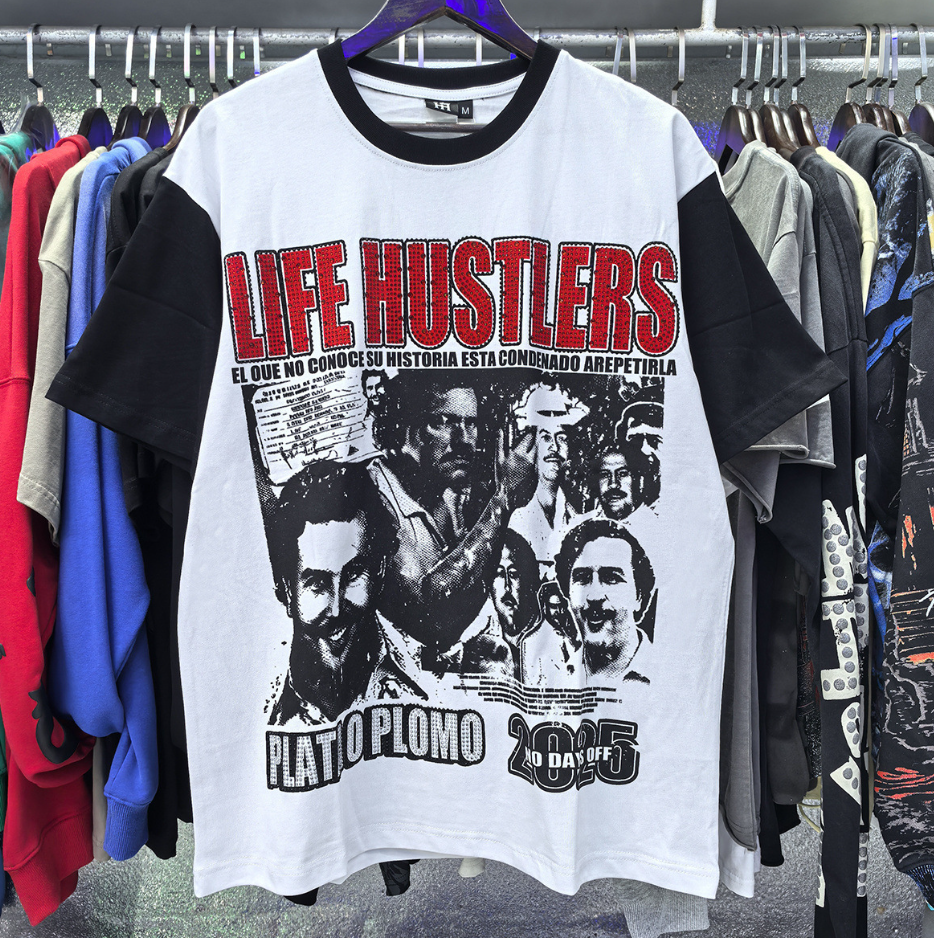 Camisa Life Hustler – Plata o Plomo