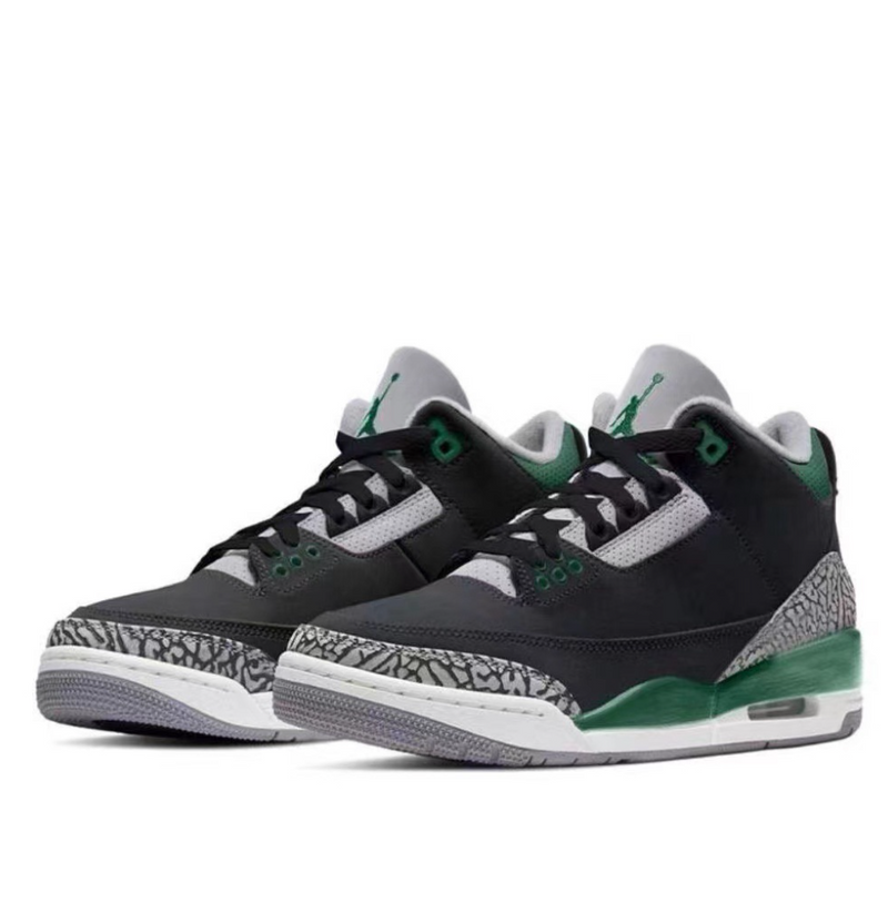Retro 3 – Black / Pine Green
