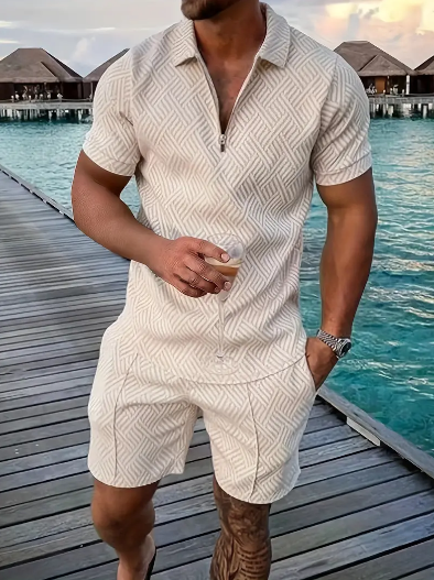 Polo Shirt and Shorts Sports Suit