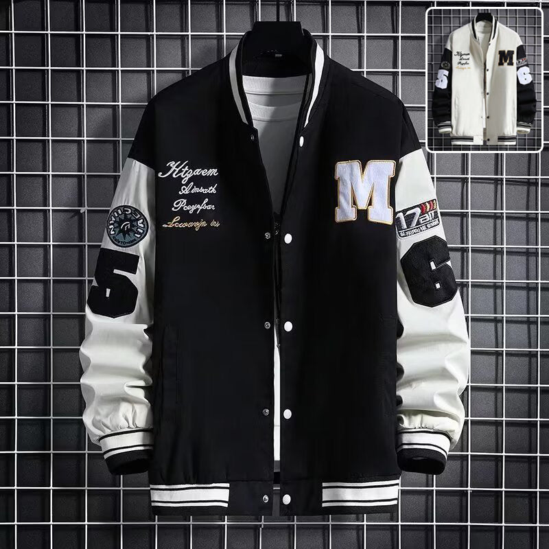 Men's Letter Number Baseball Jacket