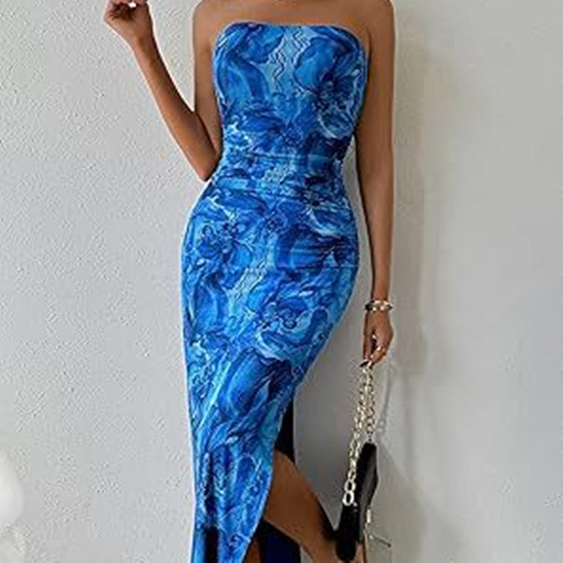 Sleeveless Slit-Hem Dress for Women
