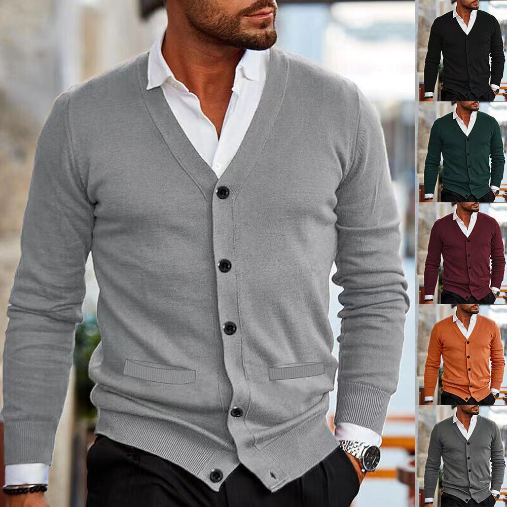 Men's Autumn Winter Sweater Coat